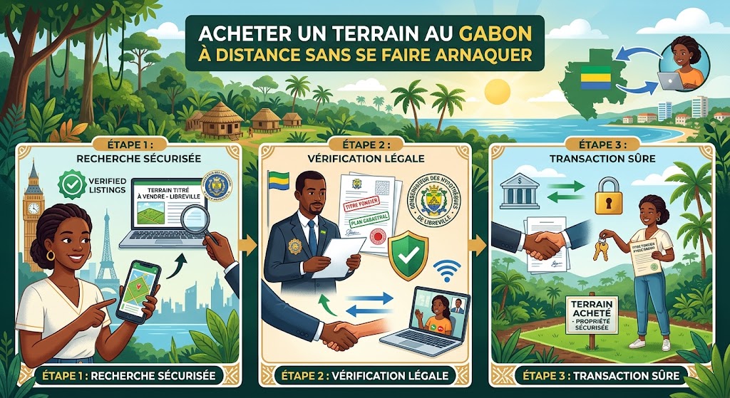 Acheter un terrain au Gabon à distance sans se faire arnaquer